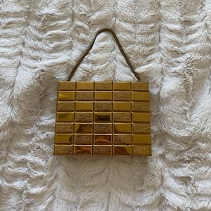 Vintage mini gold metal bag